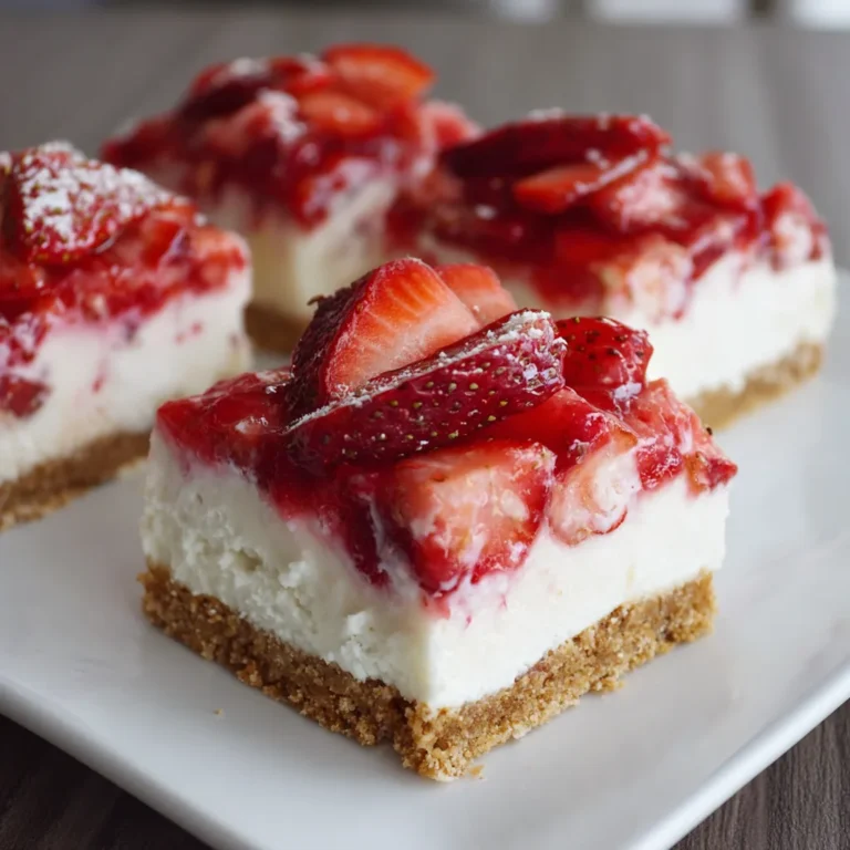 Strawberry Cheesecake Icebox Bars
