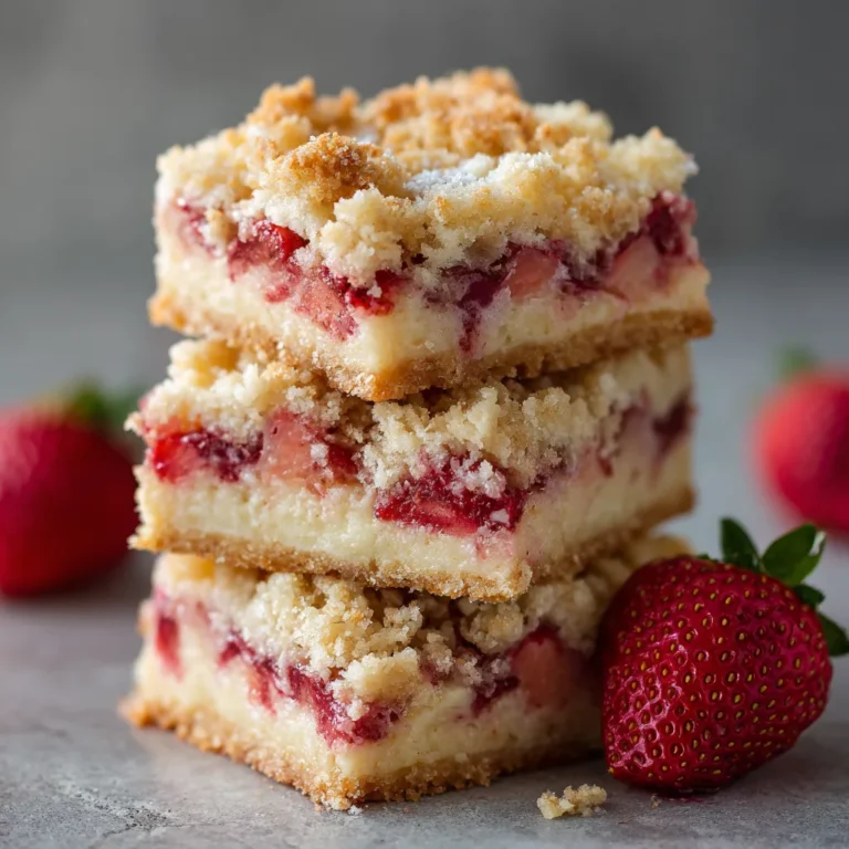 Strawberry Shortcake Streusel Bars
