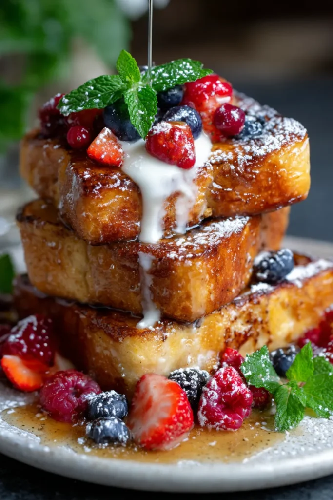 The Ultimate Decadent French Toast with Coconut Cream Sauce