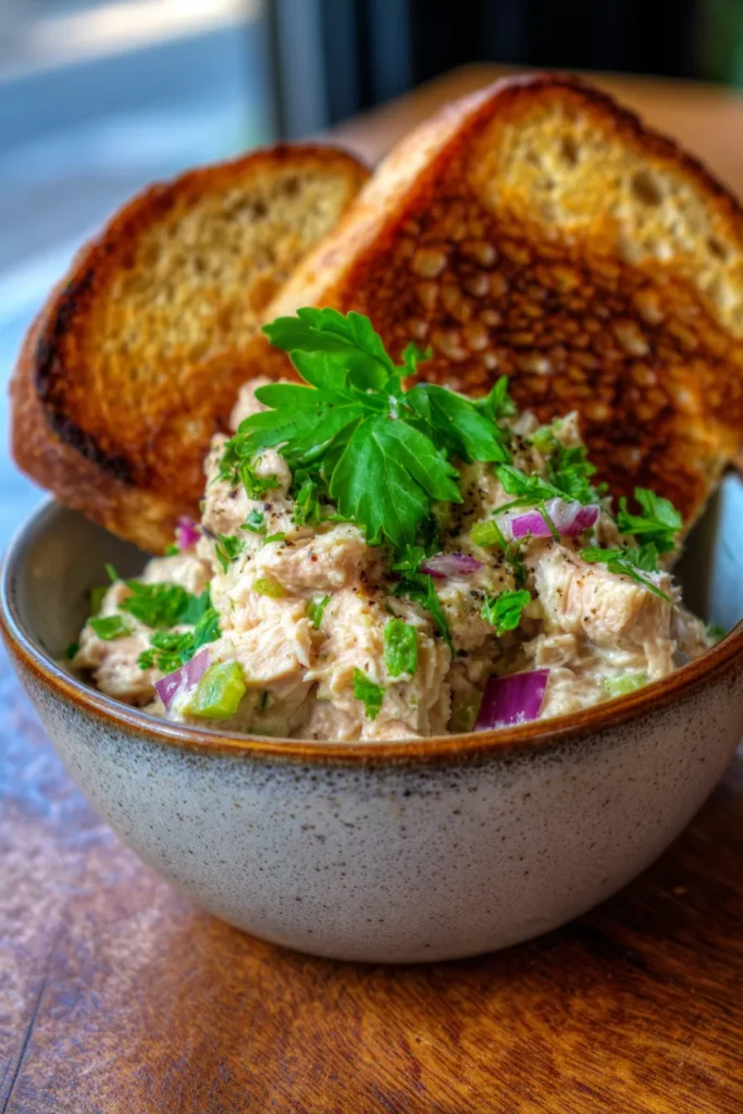 Garlic Parmesan Tuna Salad Recipe – Easy & Creamy!