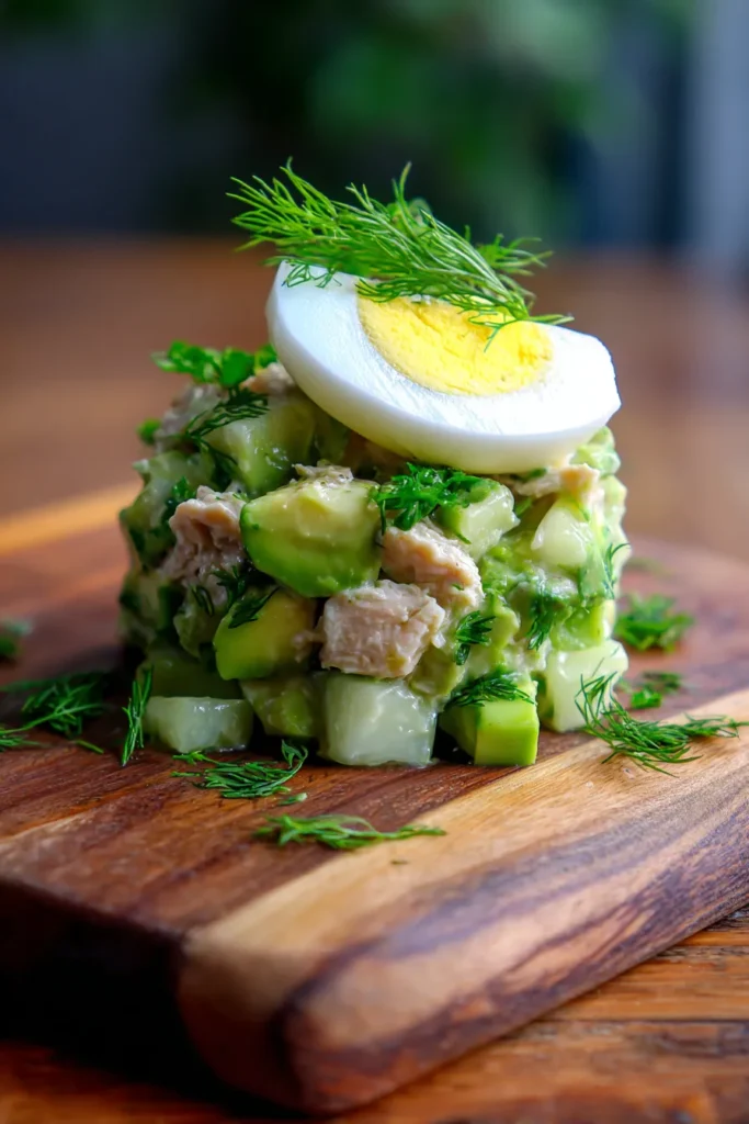 Ultimate Creamy Tuna Salad with Avocado & Egg (Easy Recipe!)
