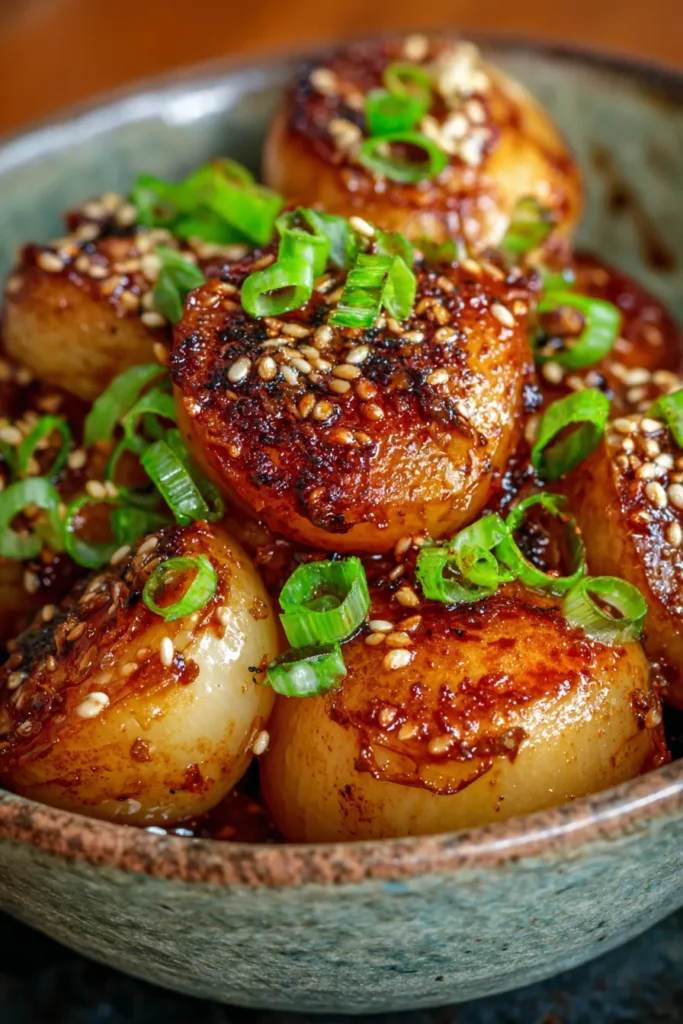 Sticky Teriyaki Whole Onion Boil: The Ultimate Umami Side!