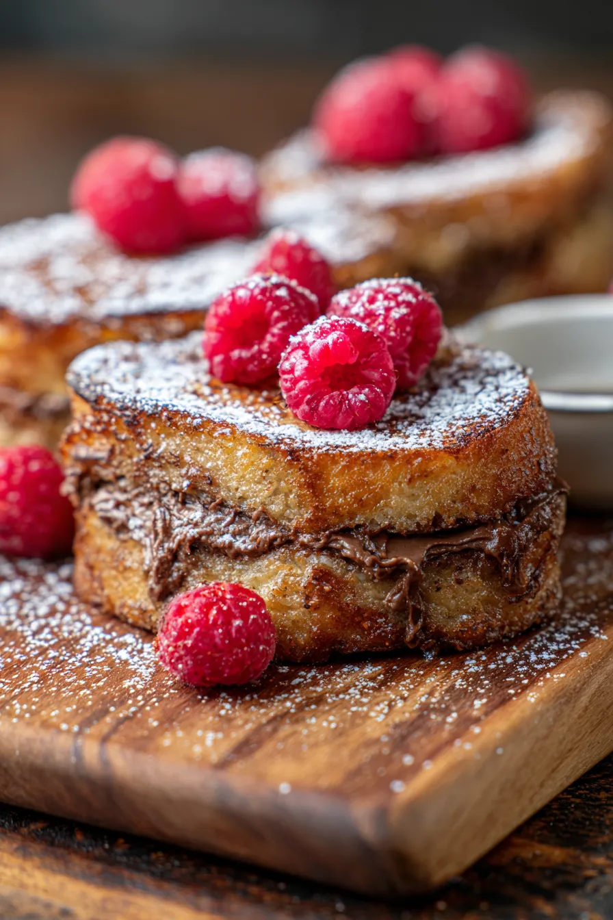 Air Fryer Magic Nutella pies melted chocolate