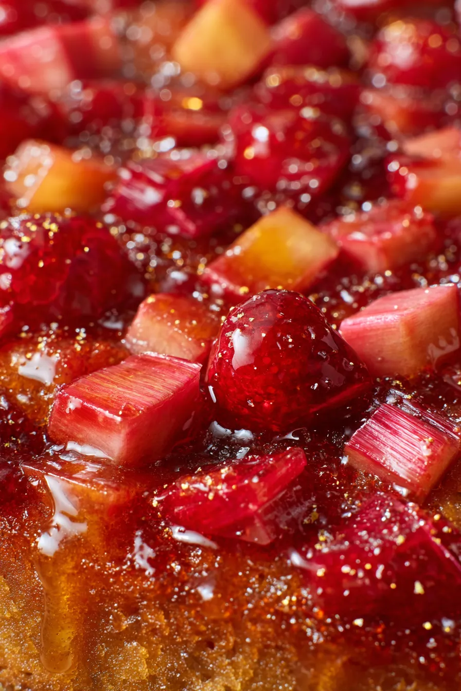 Baked Sticky Rhubarb Pudding – Easy Cooking Ideas-ingredients-prepped