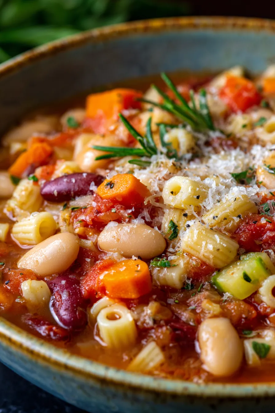 Barefoot Contessa Pasta Fagioli Recipe - An Organized Chaos - close-up spoon