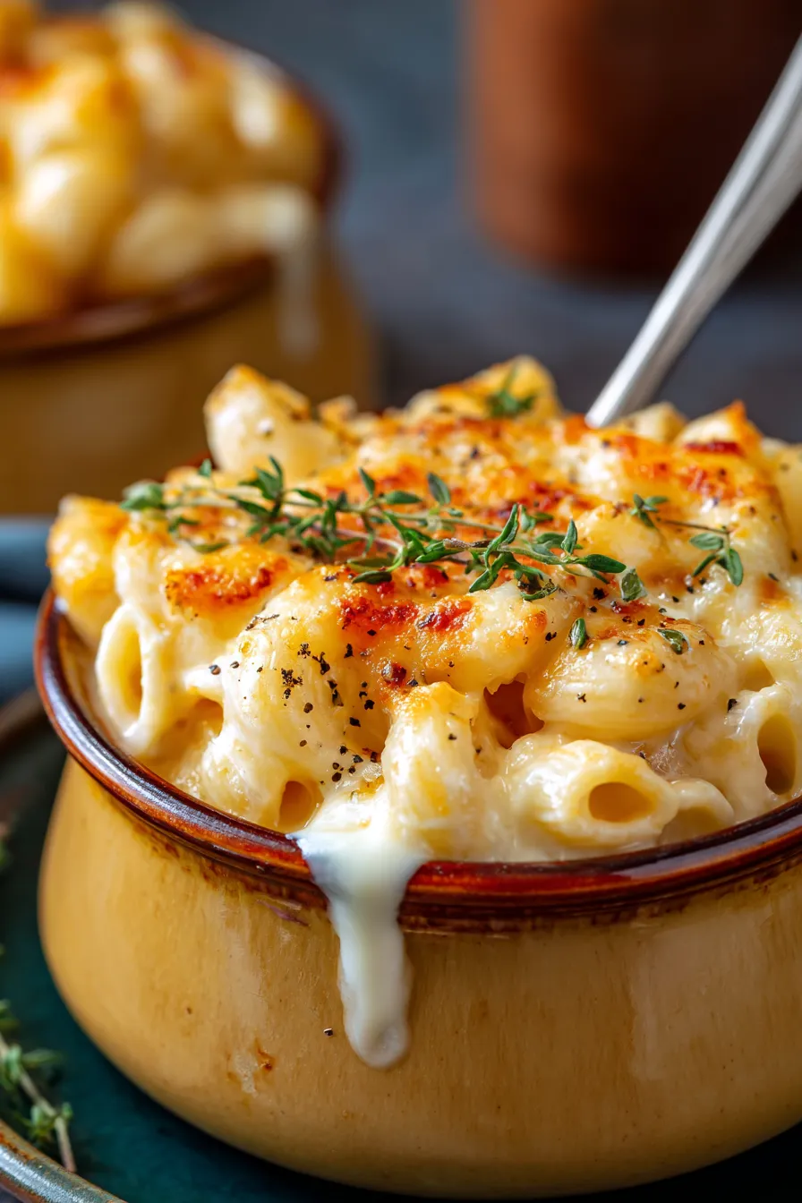 Brie Mac and Cheese: Creamy Comfort in Every Bite-texture-melty cheese pull