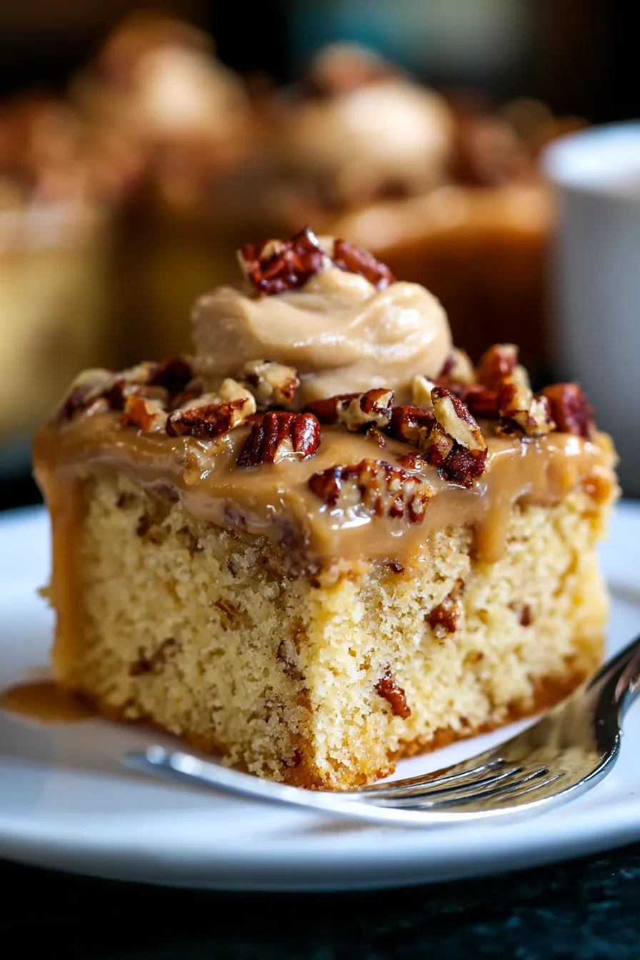 Butter Pecan Praline Poke Cake-ingredients-prep
