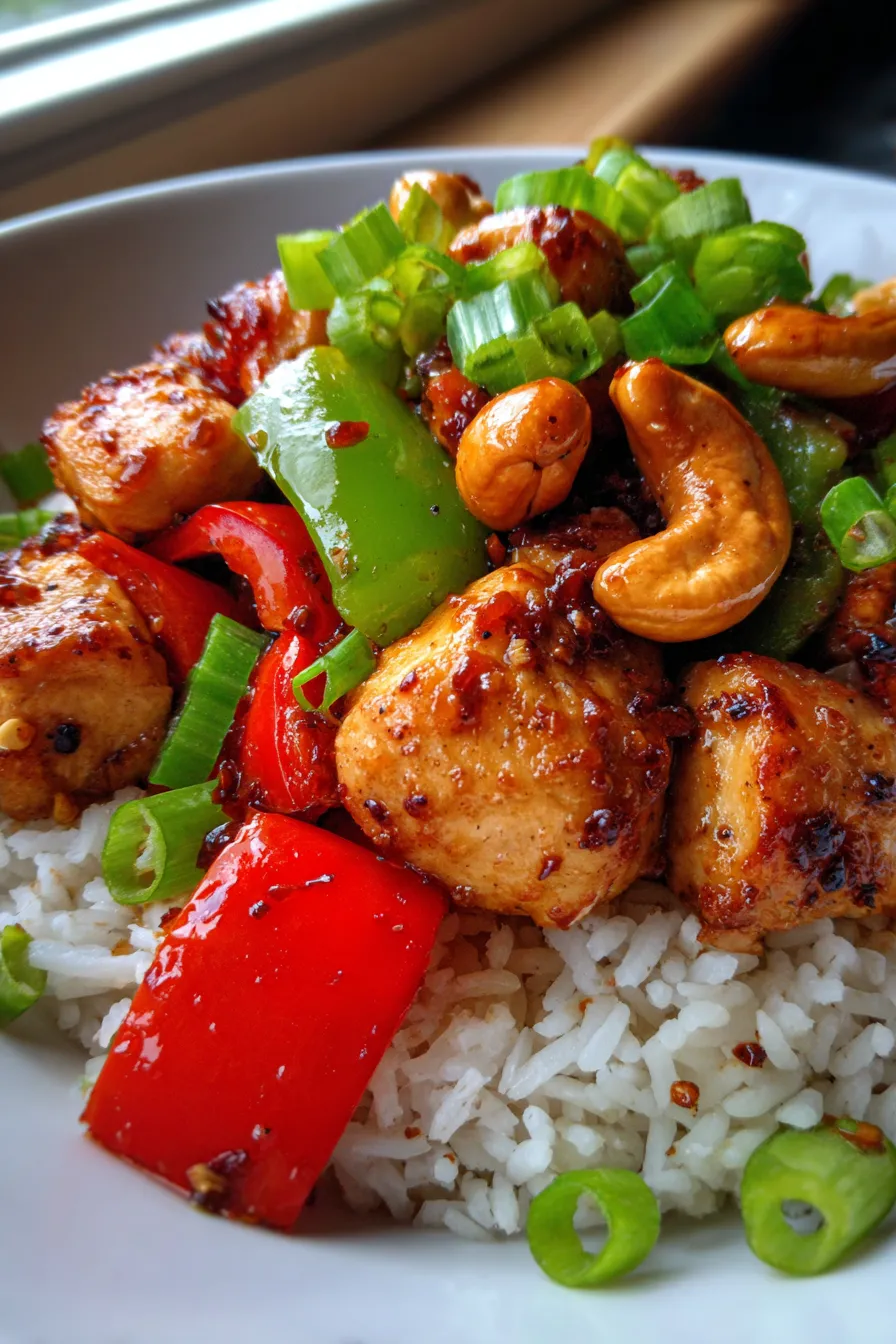cashew chicken stir fry pan