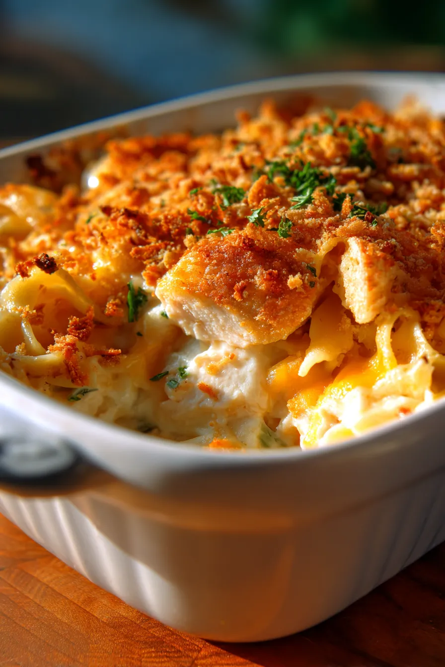 Chicken Casserole-serving-texture