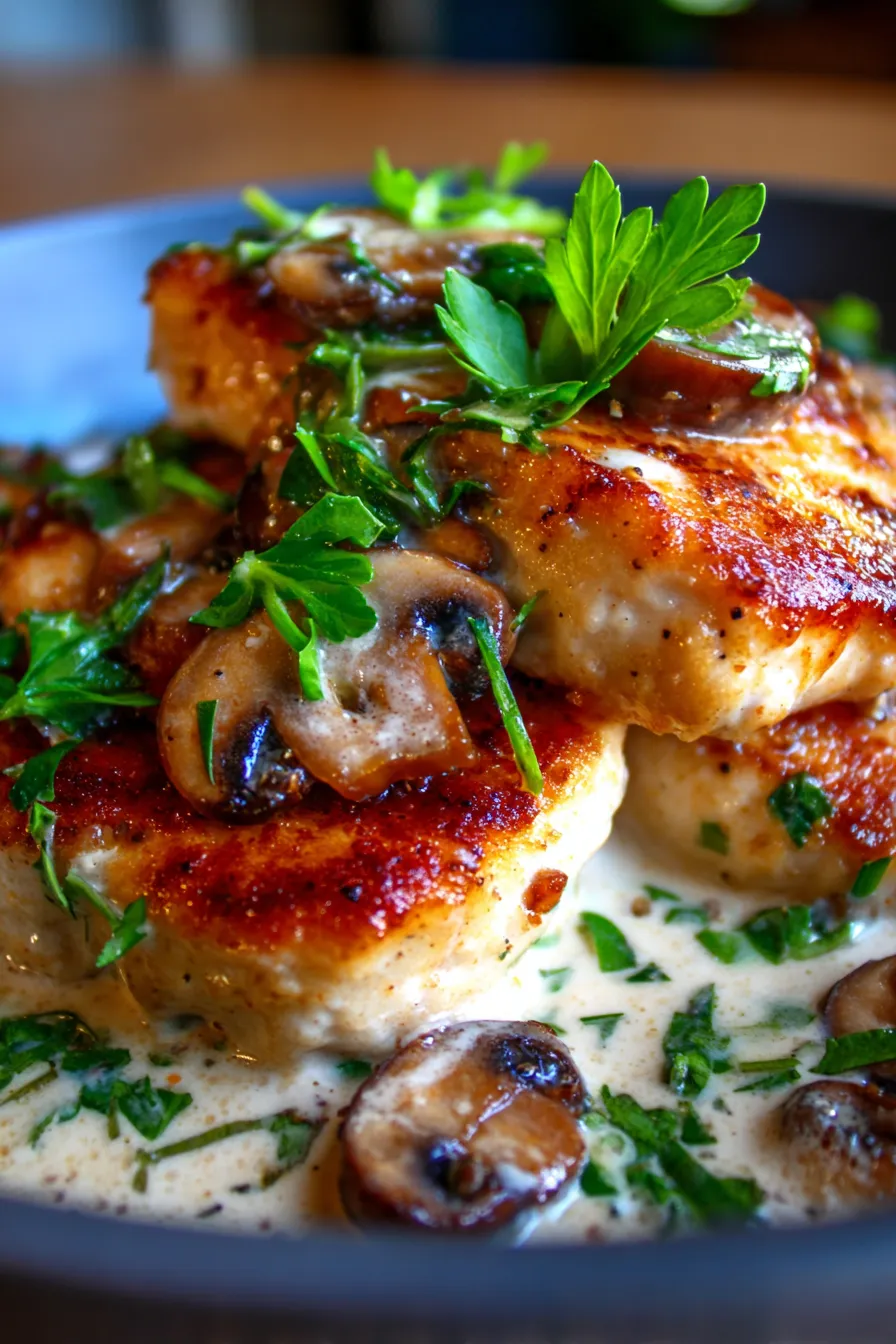 chicken mushroom skillet dinner