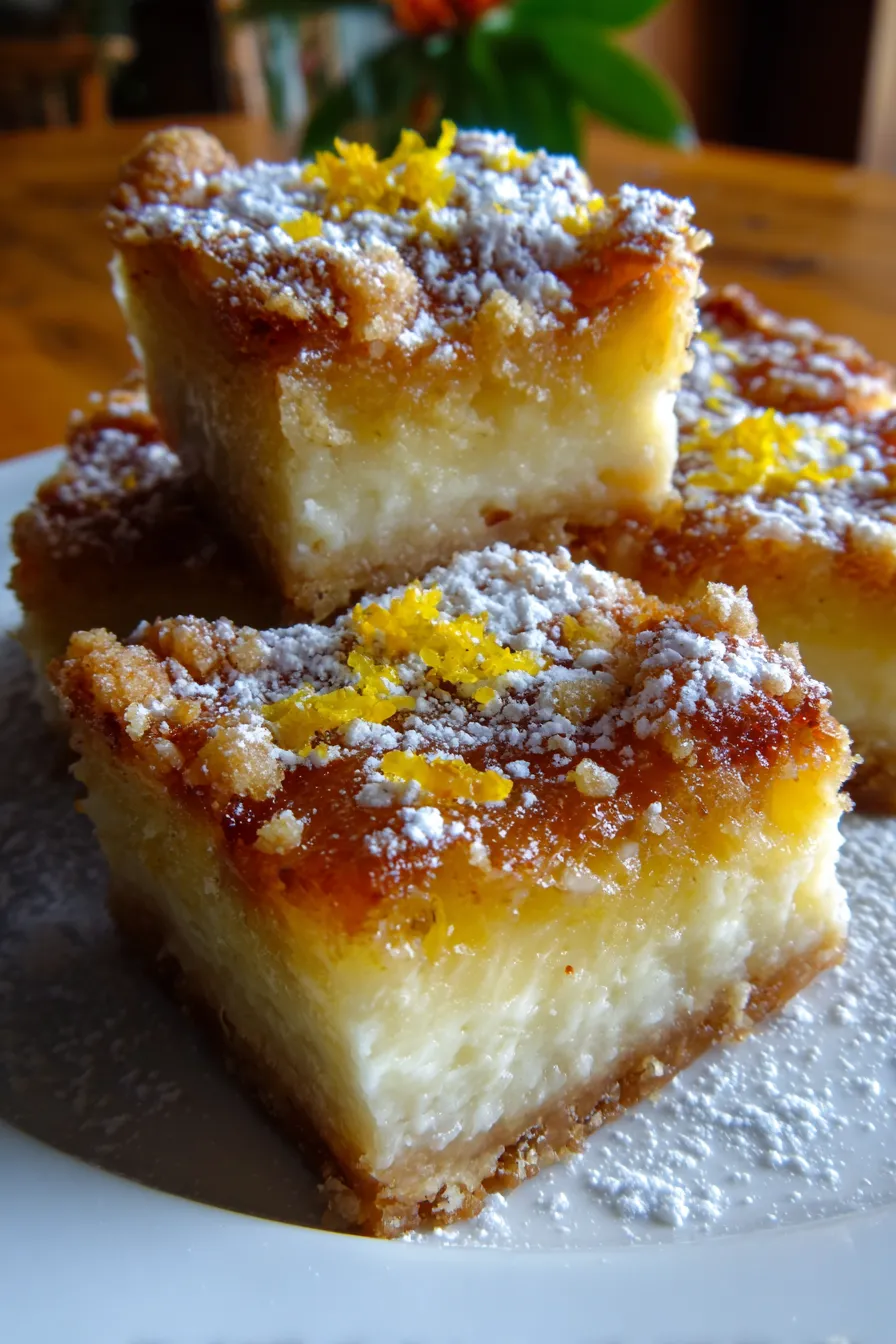 Creamy Lemon Cheesecake Crumb Bars-ingredients-flatlay