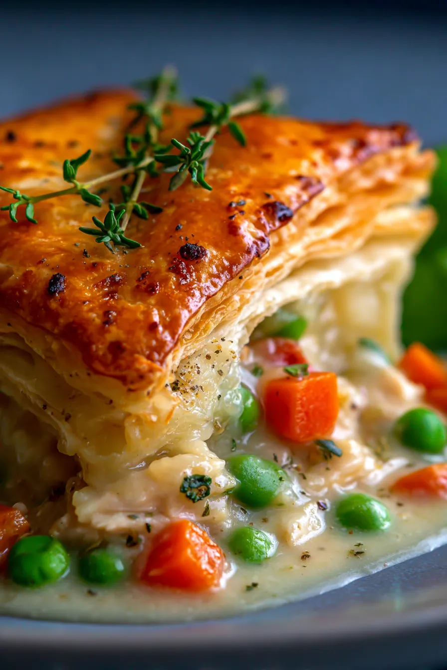 Crock Pot Chicken Pot Pie-serving-hearty-bowl