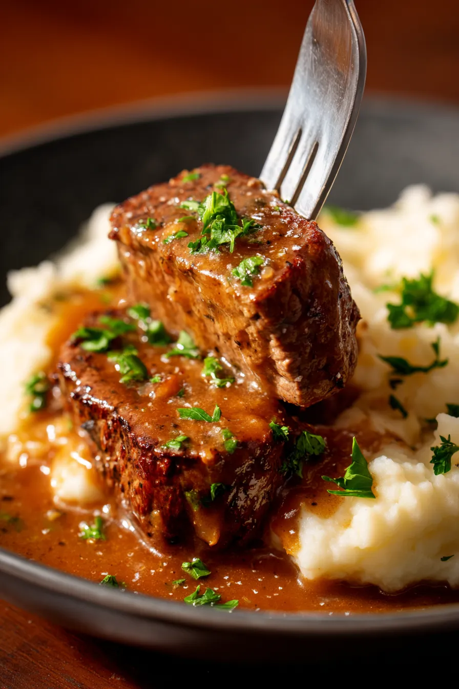 Crock Pot Cube Steak and Gravy-ingredients-prep