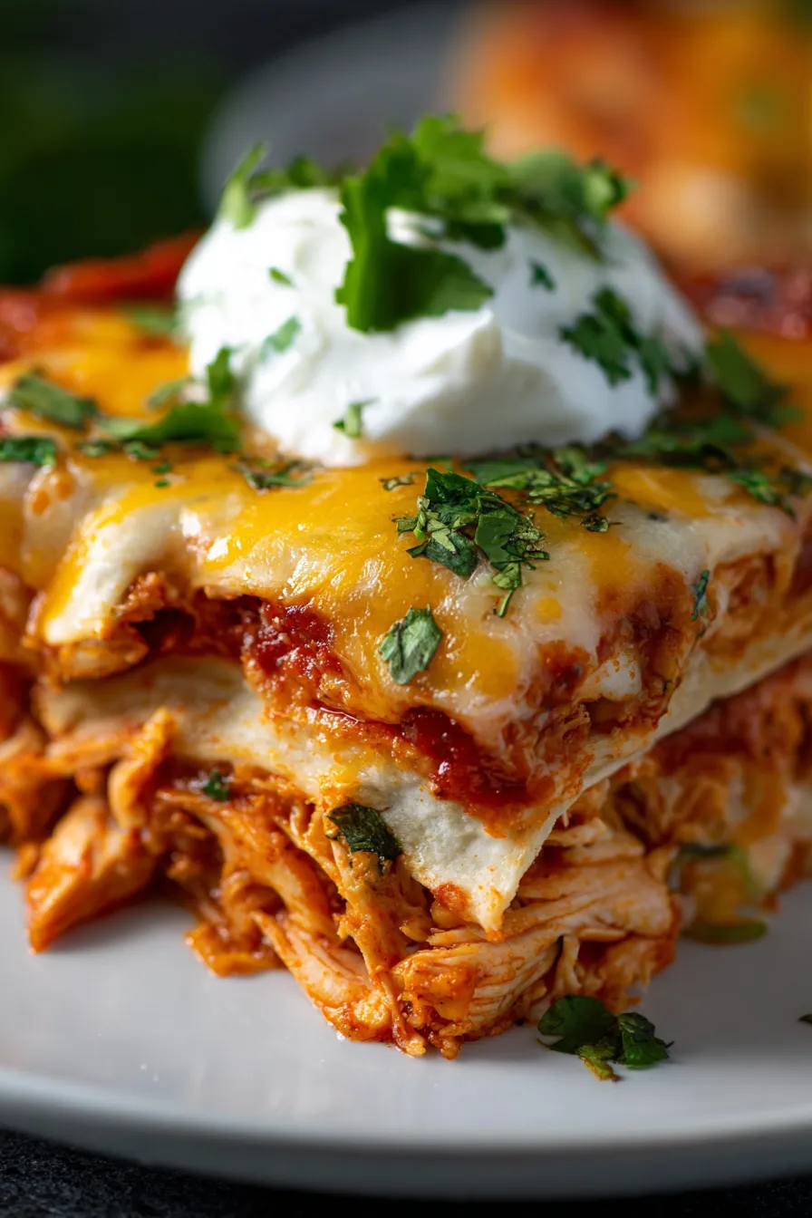 Crockpot Chicken Enchilada Casserole-ingredients-prep