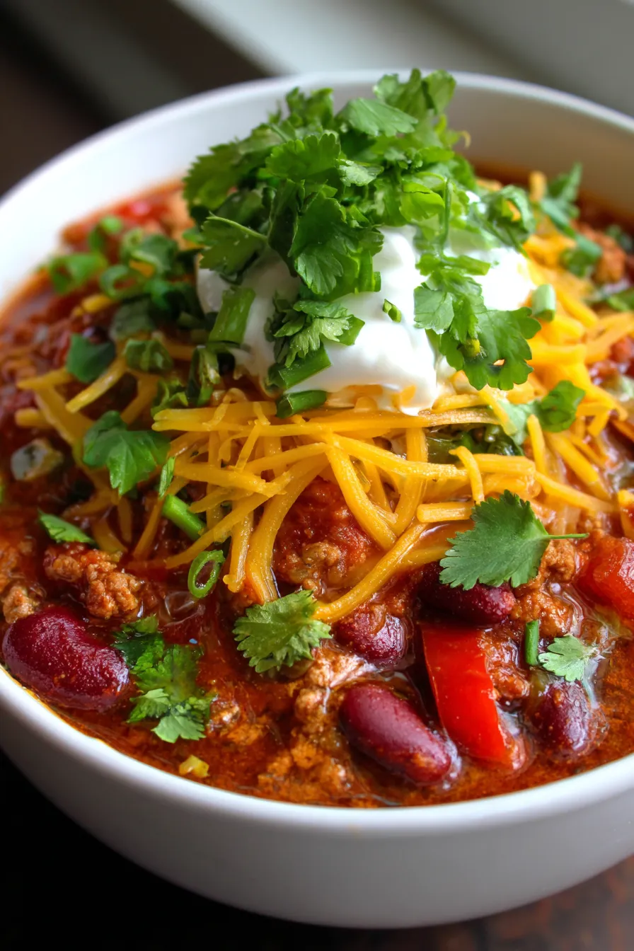 Crockpot Chili-slowcooker-action