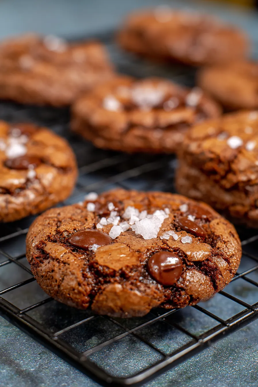 Easy brownie cookies 🤎-warm-dessert-plate