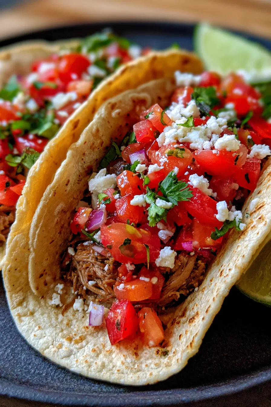 Easy Crock Pot Street Tacos recipe-ingredients-spread