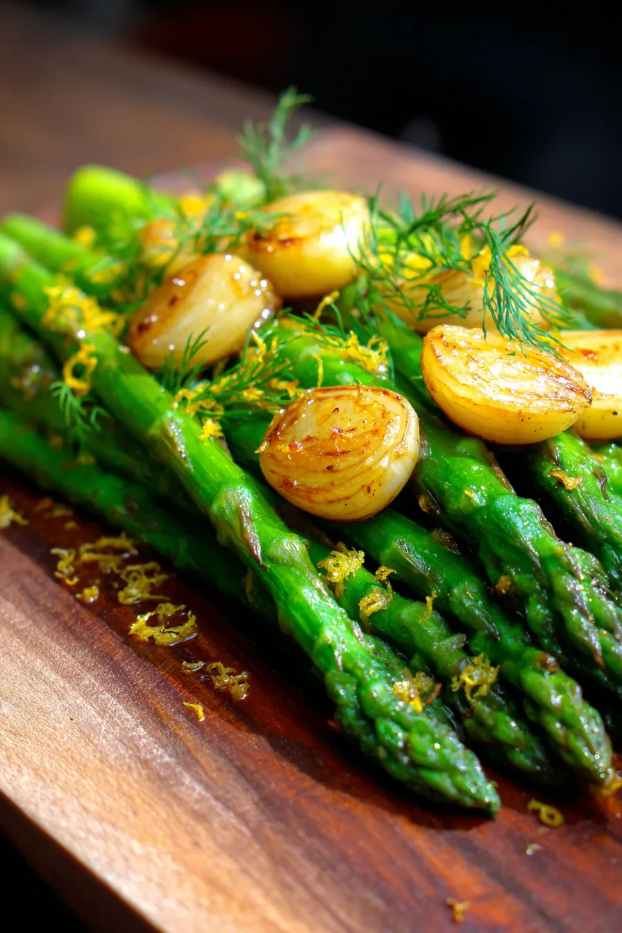 Easy Plant-Based Recipes: Dijon Roasted Garlic Asparagus-ingredients-fresh