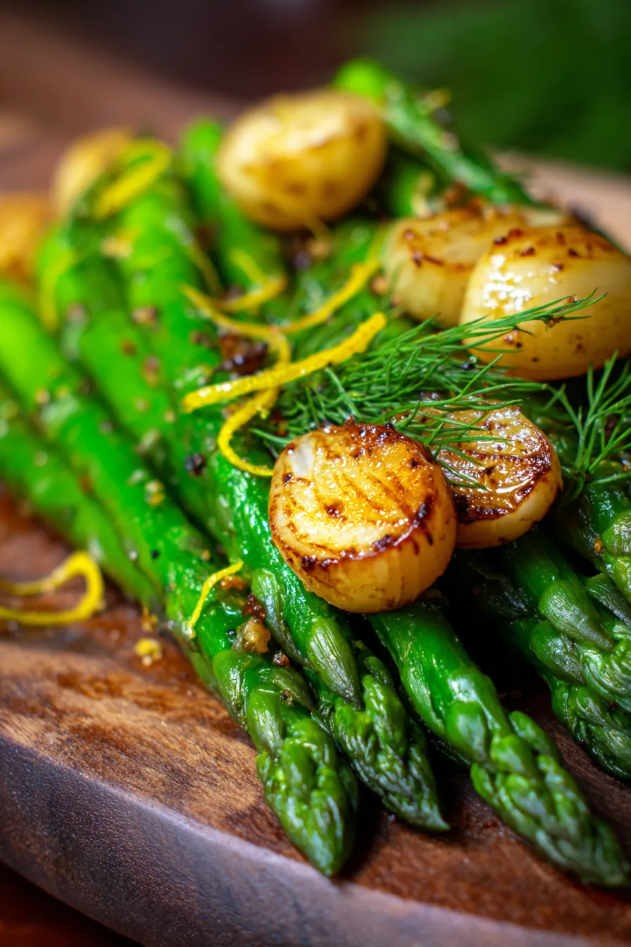 Easy Plant-Based Recipes: Dijon Roasted Garlic Asparagus-side-dish-vegan