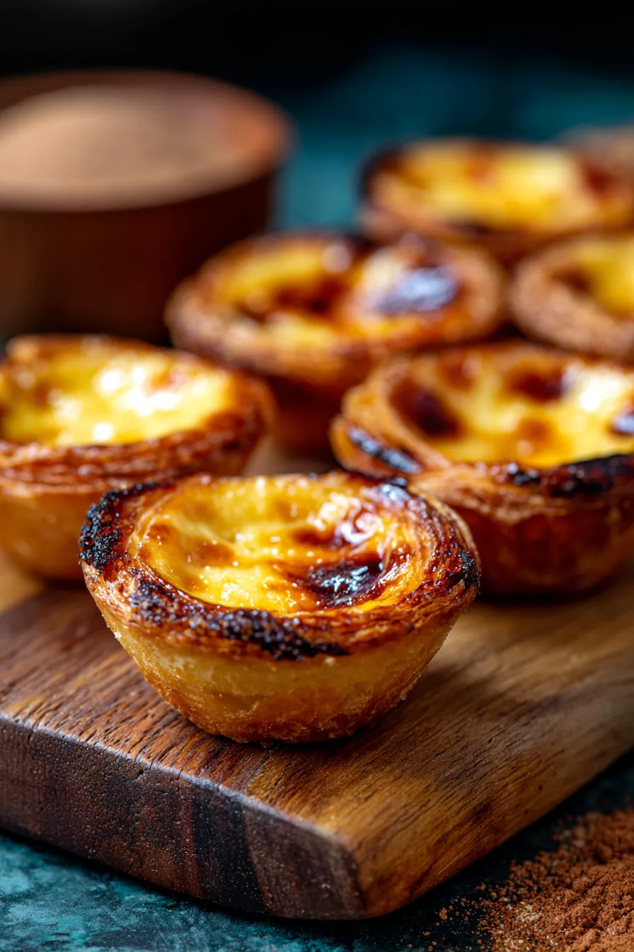 Easy Portuguese Custard Tarts (Pastel de Nata)-flaky-crust-texture