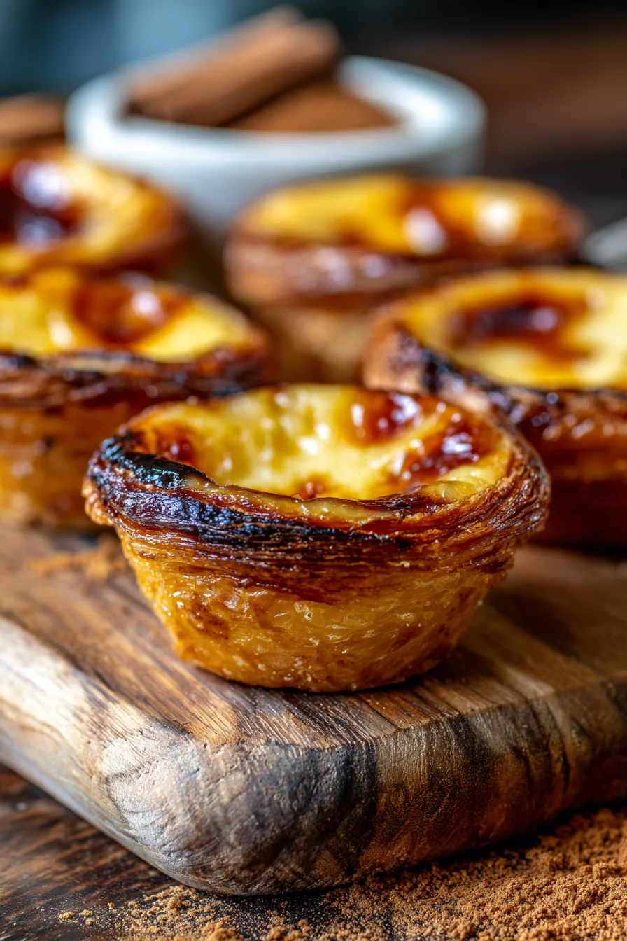 Easy Portuguese Custard Tarts (Pastel de Nata)-ingredients-flatlay