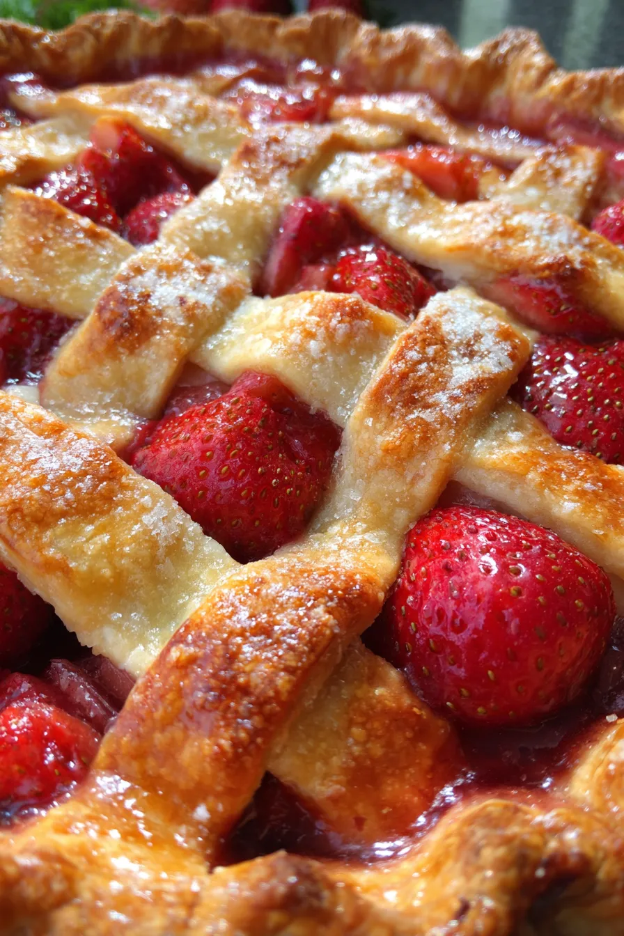 flaky pie crust closeup