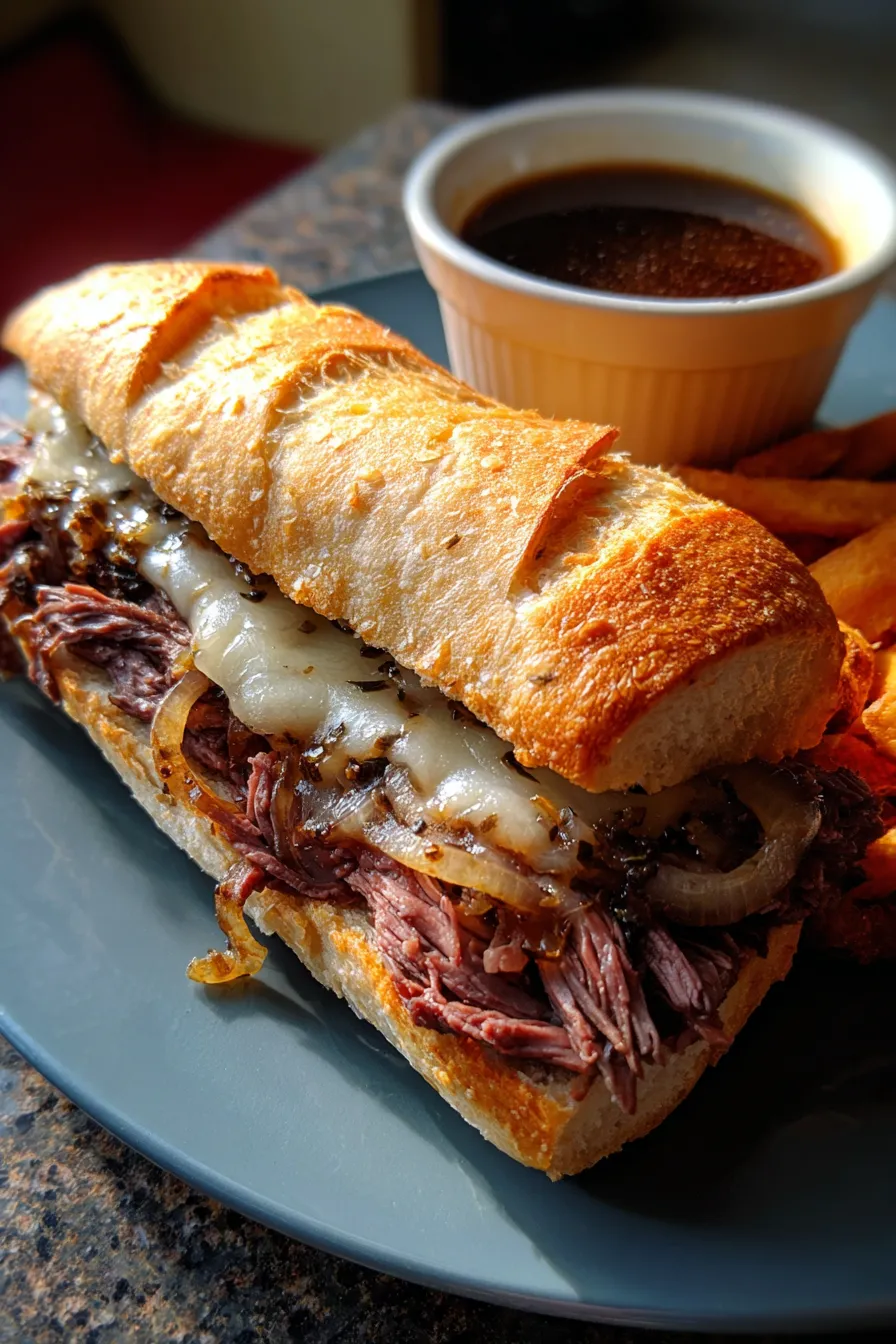 French Dip Sandwiches-ingredients-prep