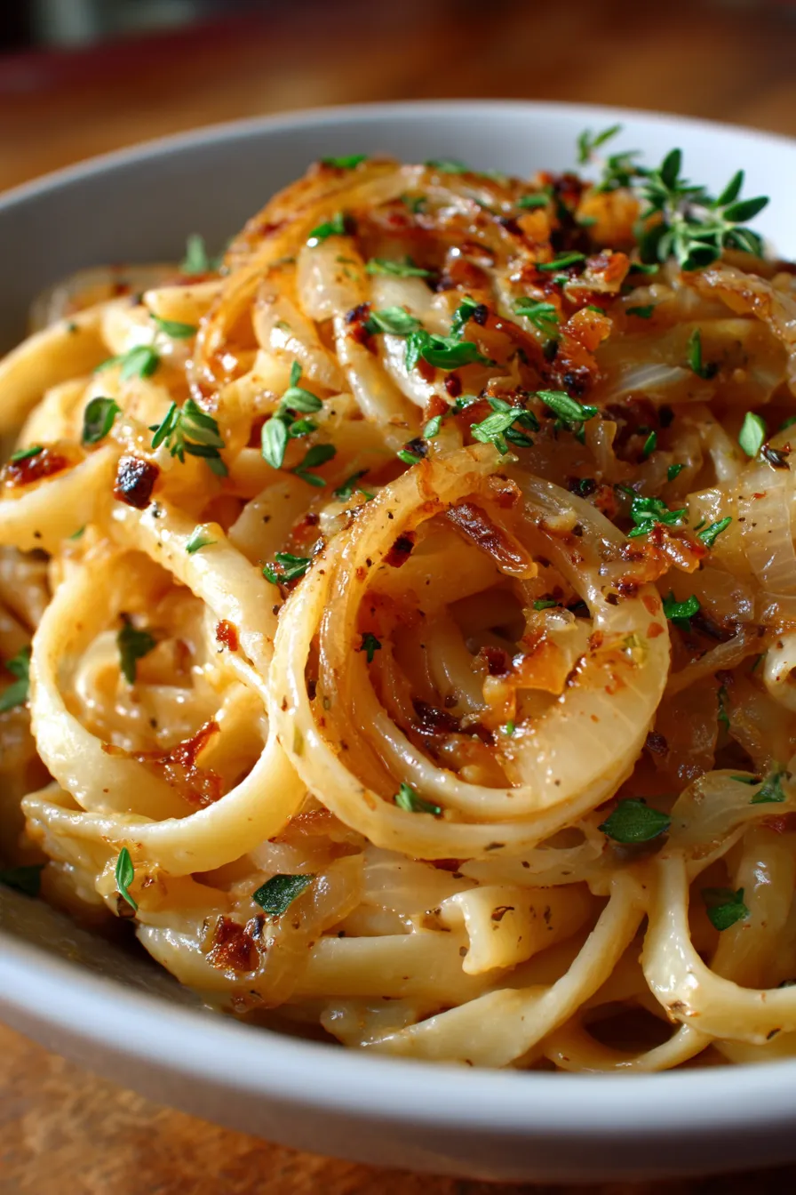 French Onion Pasta-creamy-texture