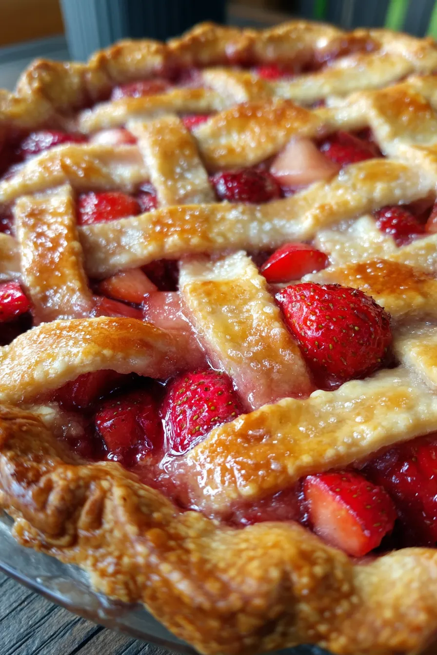 fresh strawberry rhubarb filling