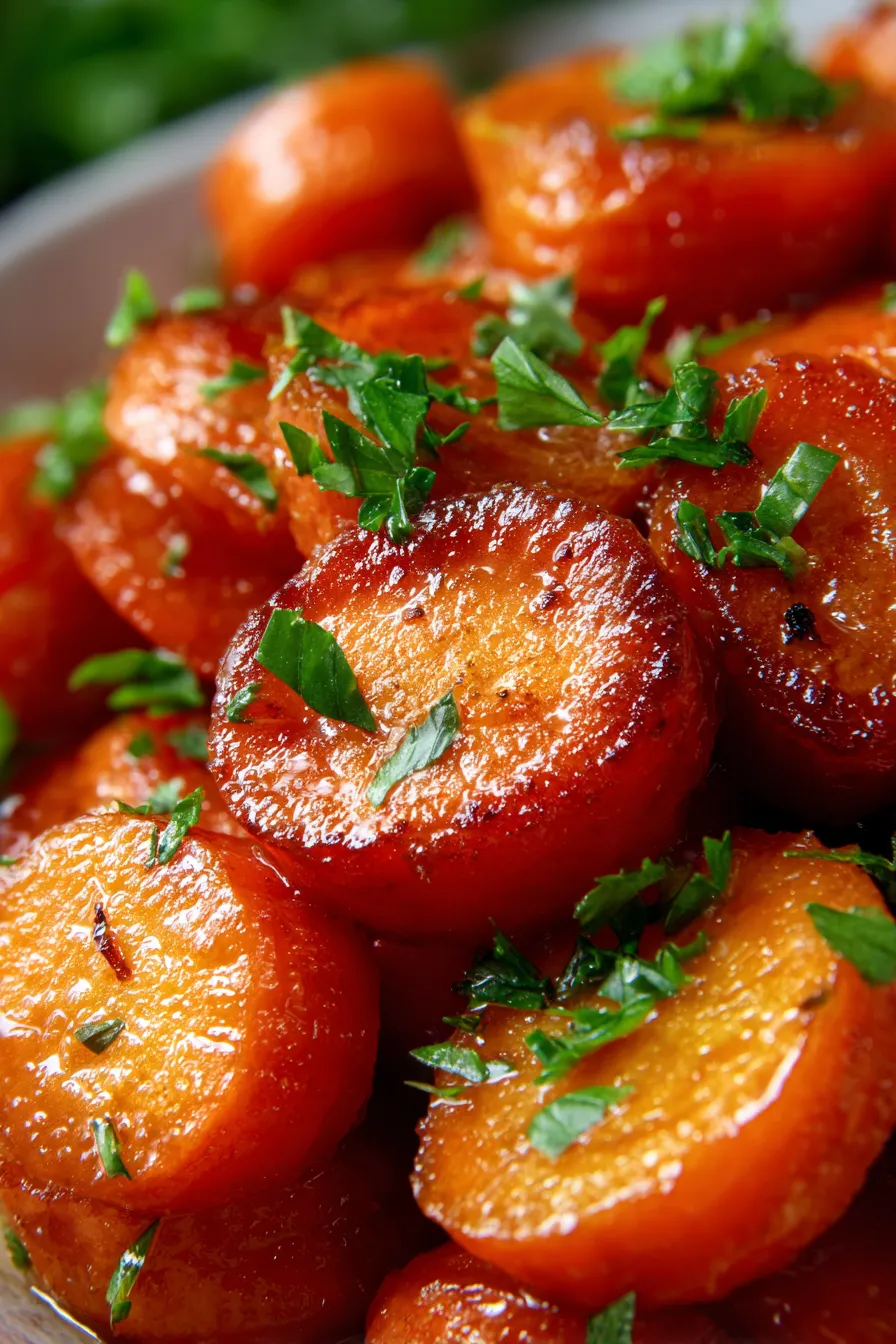 Glazed Carrots - ingredients - prep