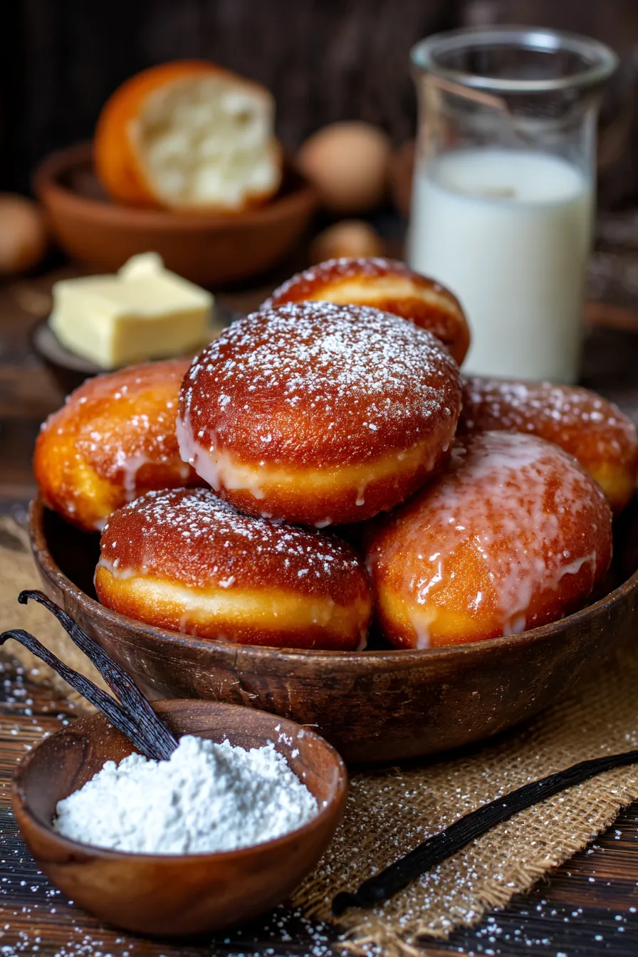 Glazed Donuts with Milk Bread Dough-dough-kneading
