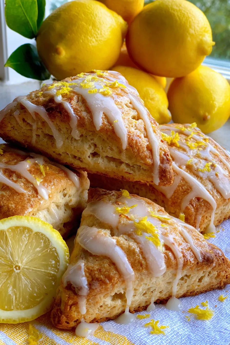 Glazed Lemon Scones-dough-making