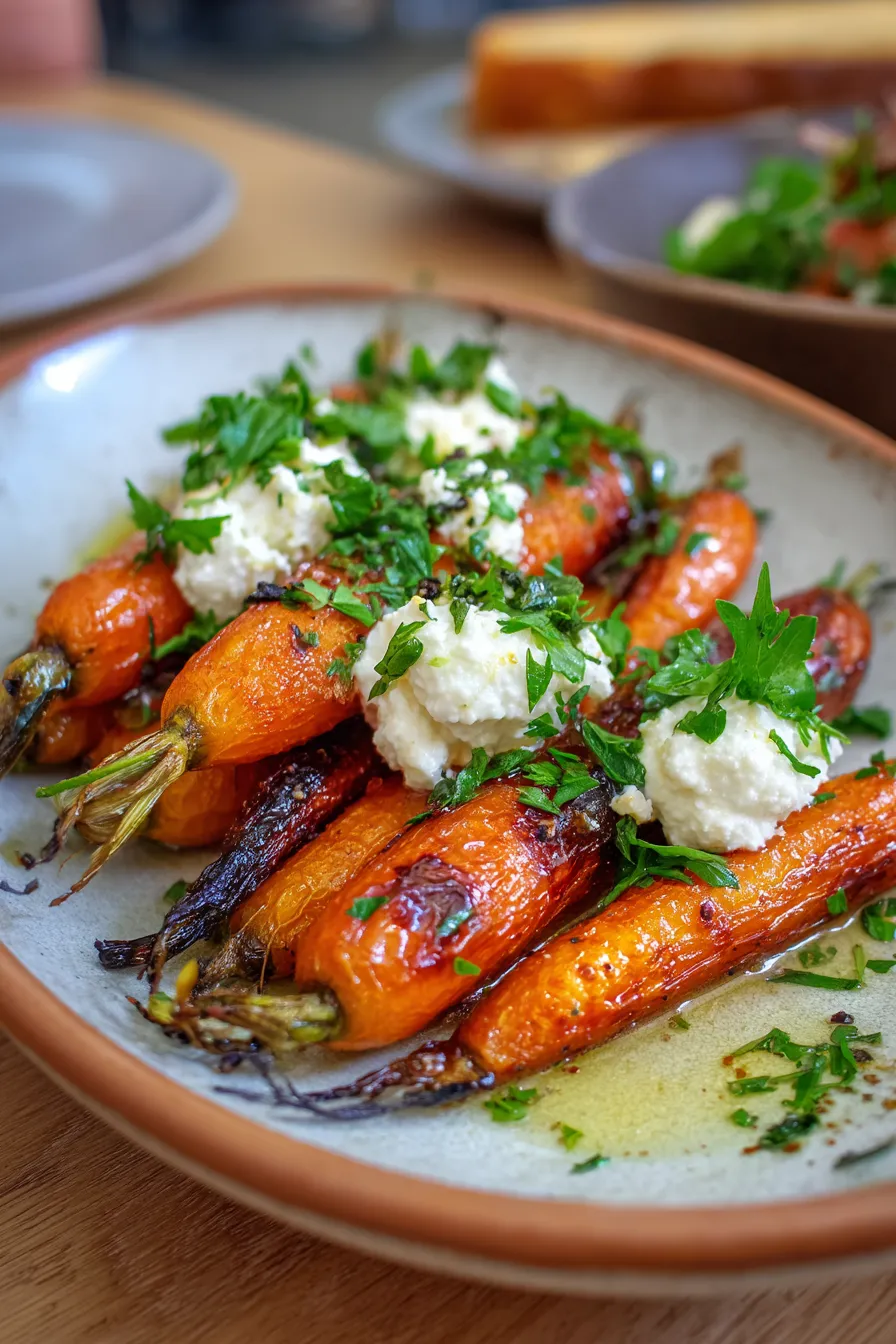 Honey Caramelised Carrots With Whipped Feta-ingredients-arrangement