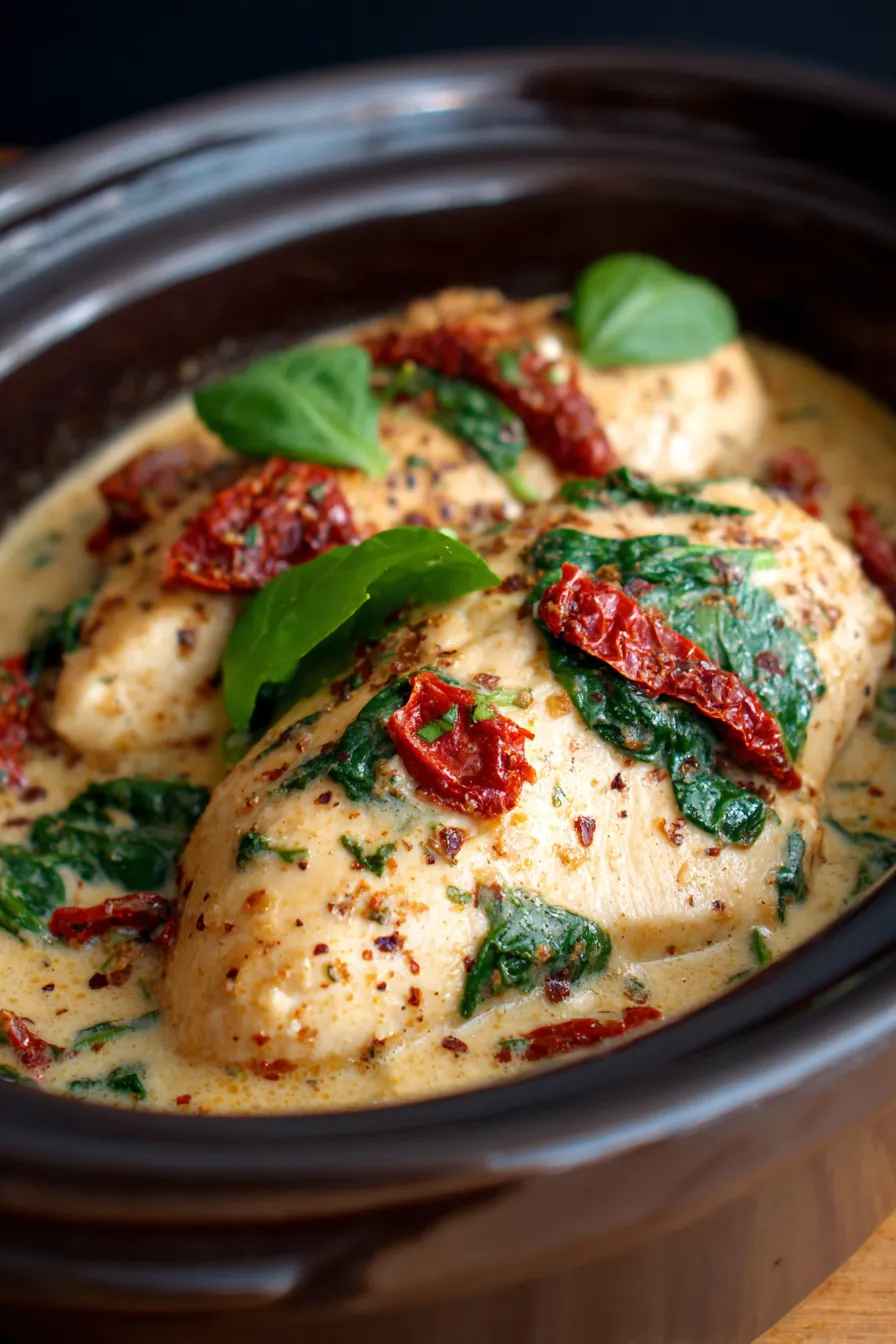 ingredients for marry me chicken, overhead shot