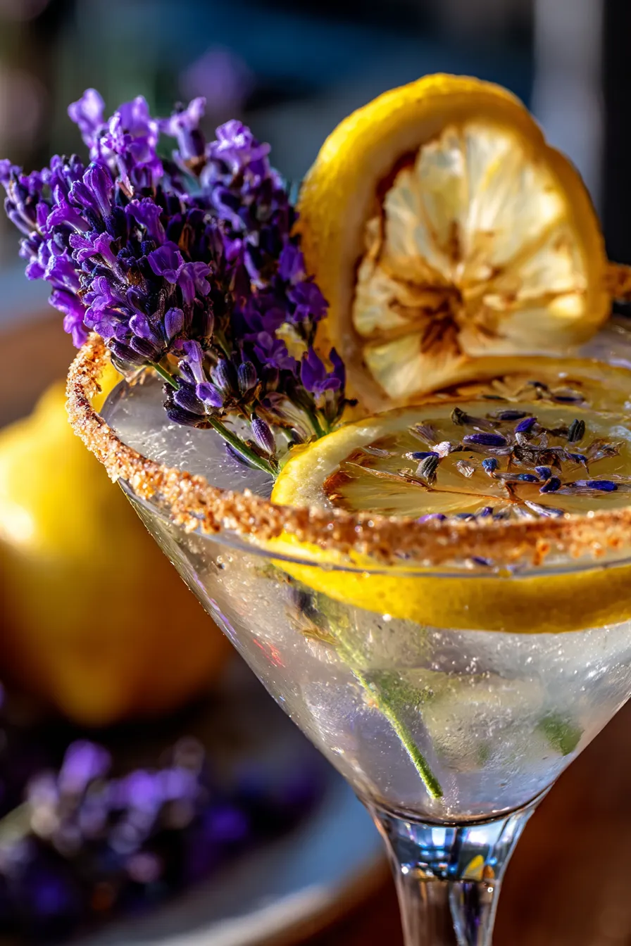 Lavender Lemon Drop Martini-garnish-fresh