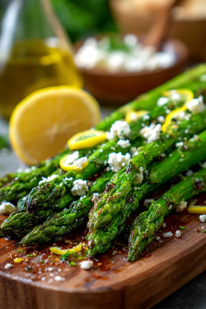 Zesty Lemon & Feta Grilled Asparagus: Easy Spring Side!