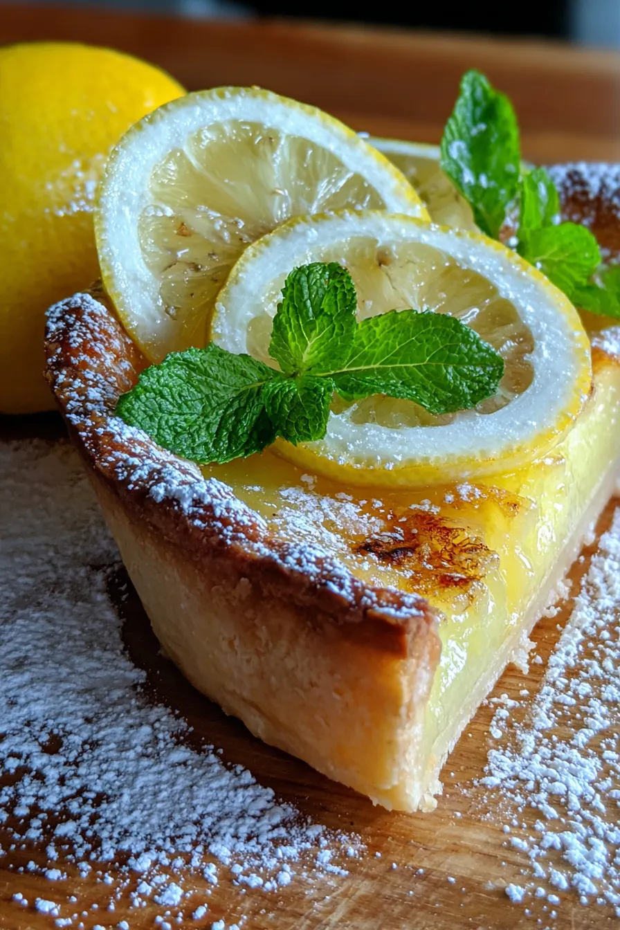 Lemon Butter Pie • the best thing I've ever eaten!-garnish-zest