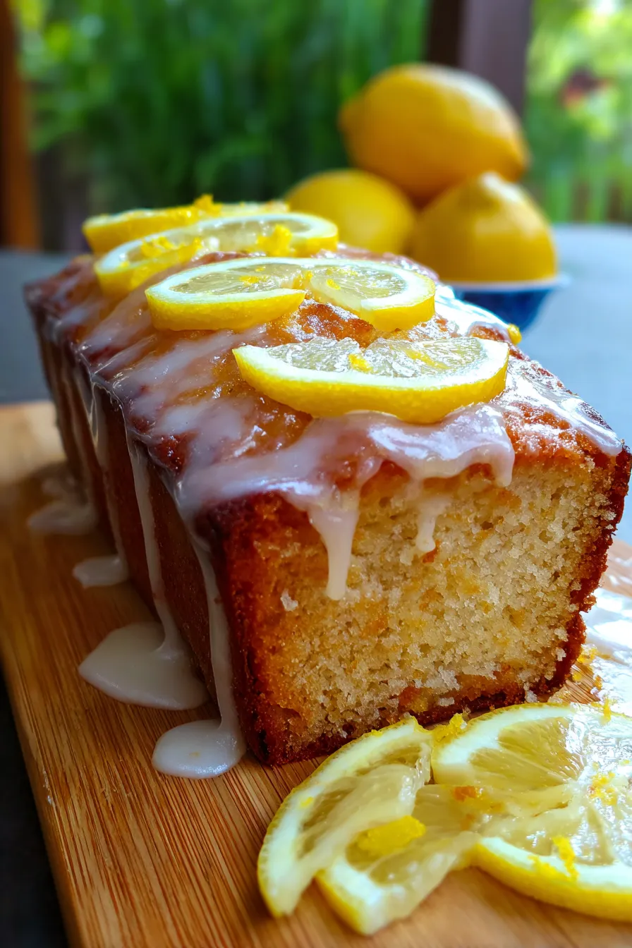 Lemon Loaf Cake with Lemon Glaze ingredients