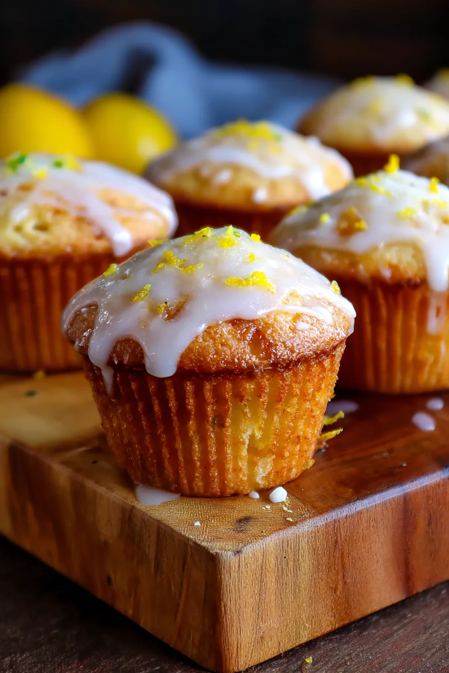 lemon muffin texture detail
