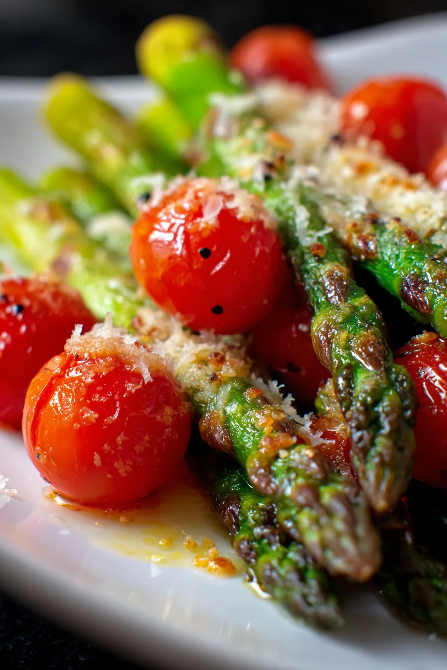 parmesan crusted asparagus texture