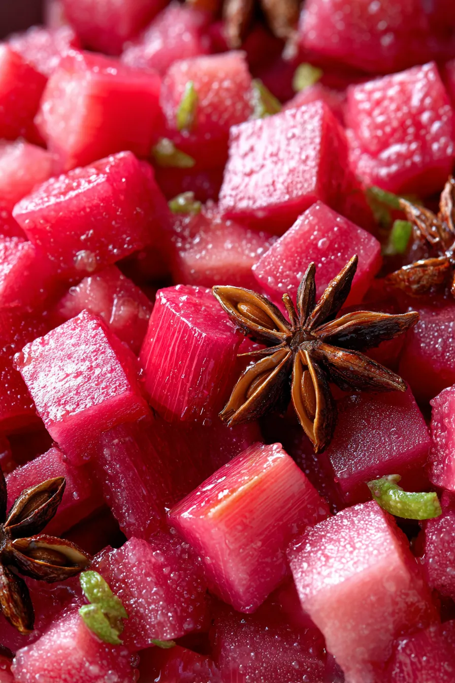 Rhubarb-dessert-vibrant-closeup