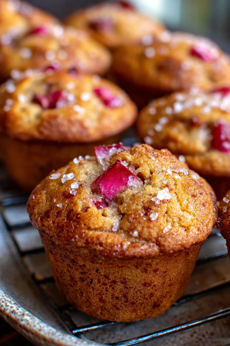 Rhubarb Muffins-breakfast-spread