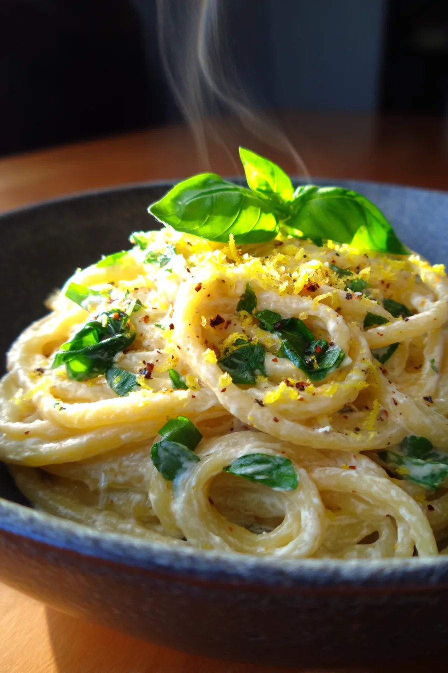 ricotta pasta with lemon zest