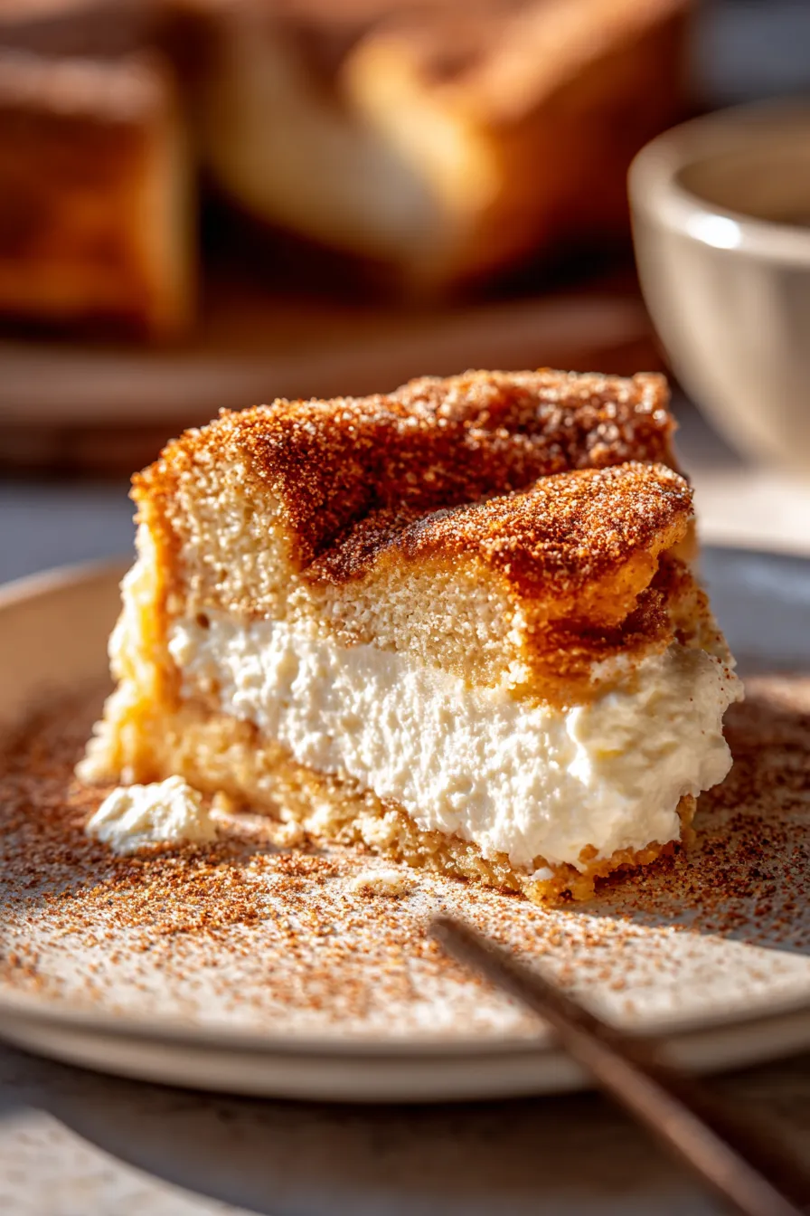 Simple Churro Cheesecake for Parties-texture-closeup