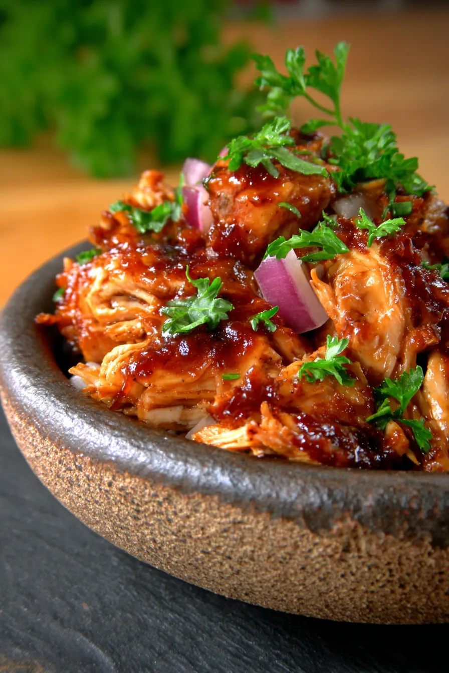 Sweet Baby Ray’s Crockpot Chicken-ingredients-overhead