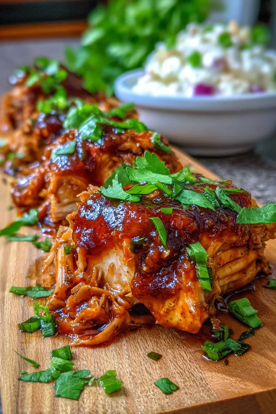 Sweet Baby Ray’s Crockpot Chicken-sandwich-close-up