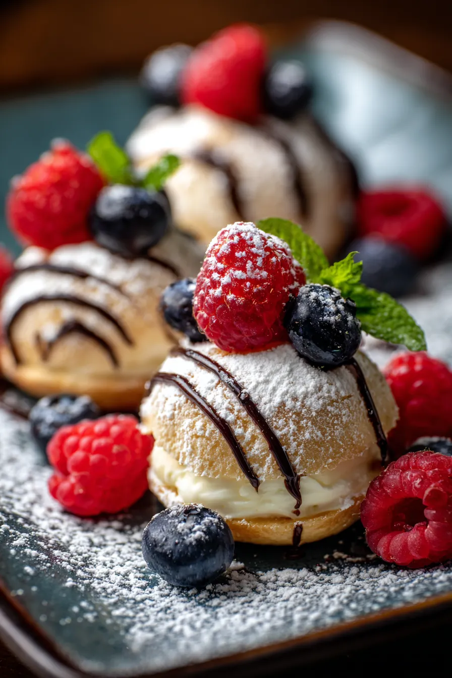 Sweet Italian treat - serving suggestion - side view