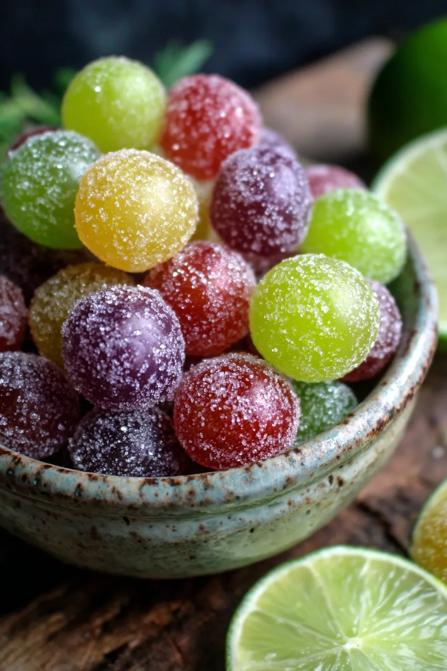 Tangy Twist Sour Patch Grapes-coating-texture