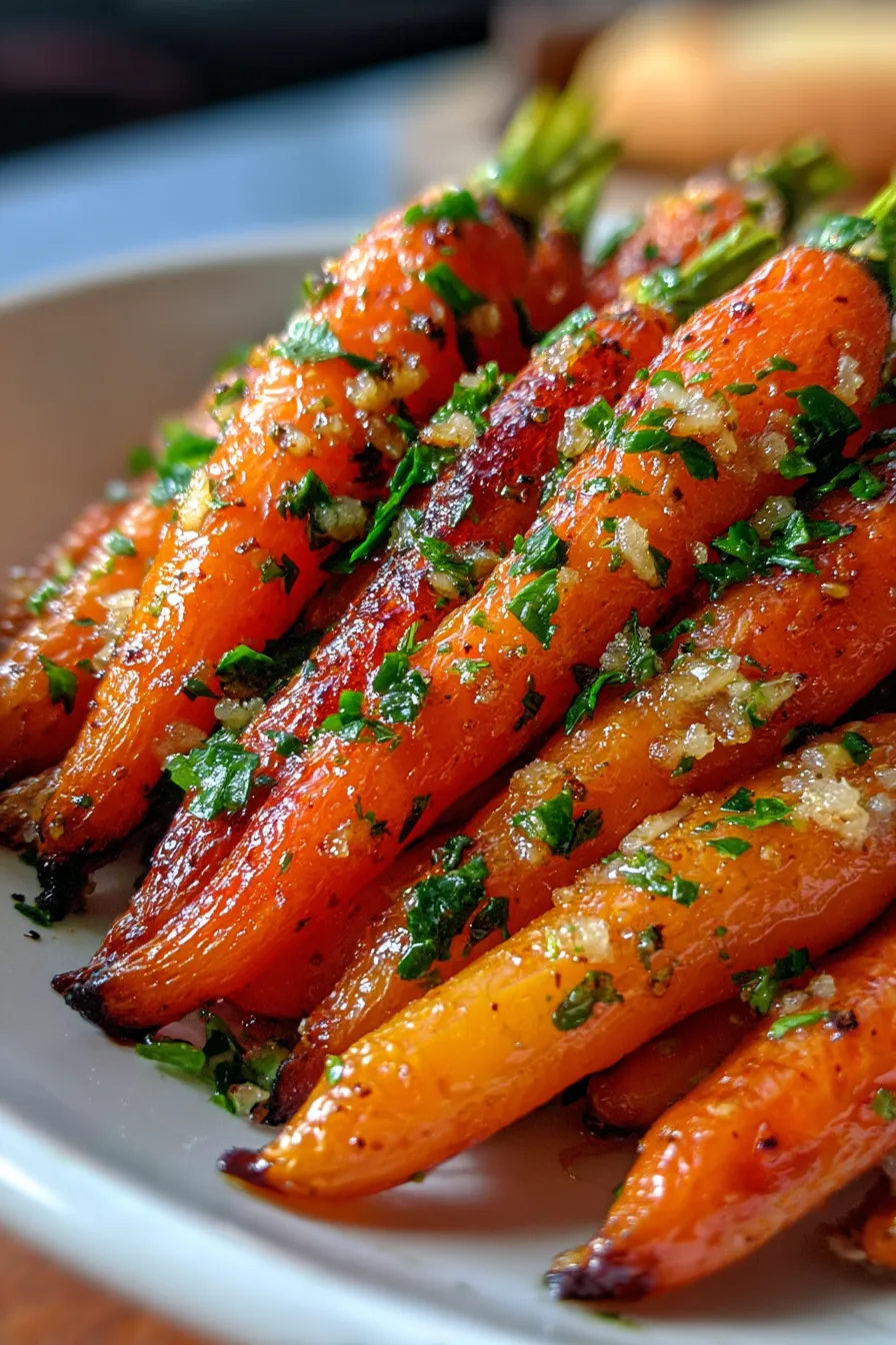 Tasty Parmesan Carrots! 🥕-closeup-cheesy-crisp