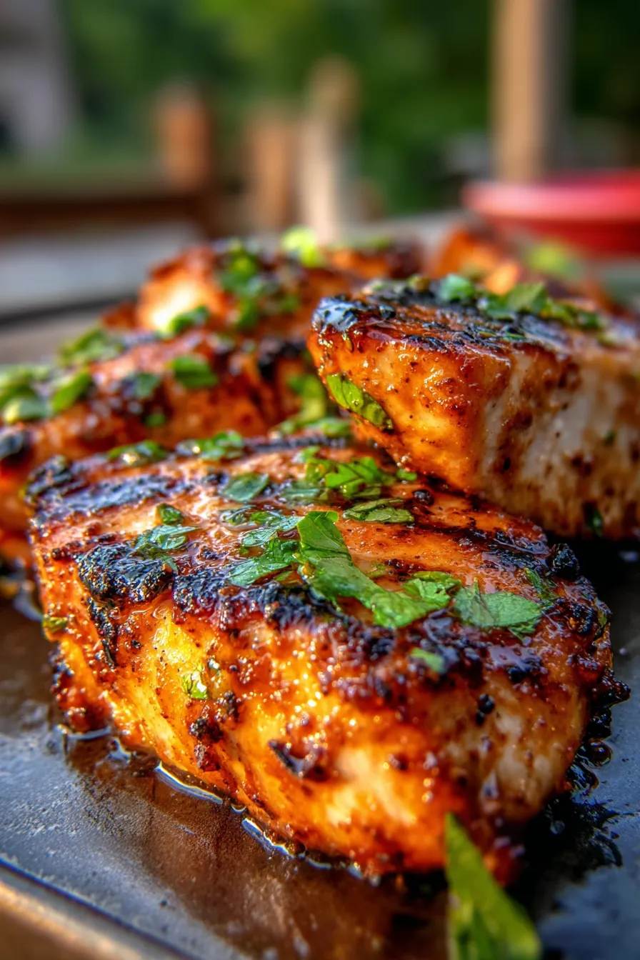 Yogurt Marinated Chicken-grilling-closeup